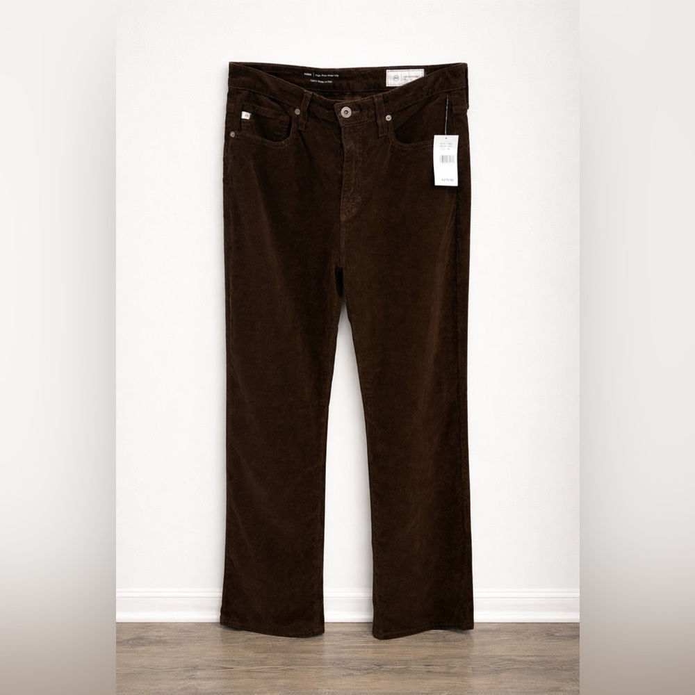AG Adriano Goldschmied Kora High Rise, Wide Leg Corduroy Women Pants - Picture 2 of 9